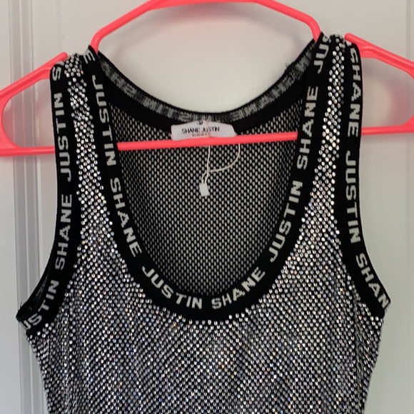 Exclusive Shane Justin Bedazzled Dress 